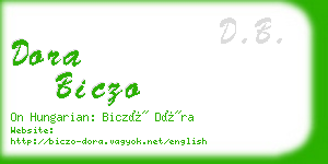 dora biczo business card